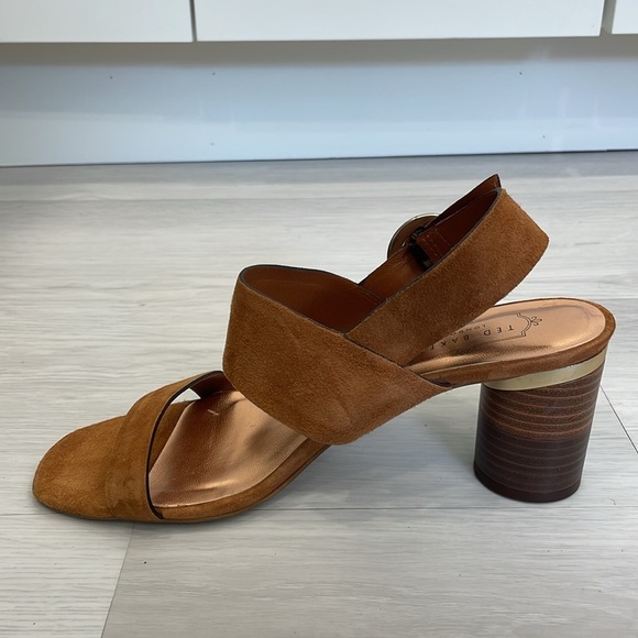 Ted Baker Azmara Suede Block Heel Sandals - Picture 13 of 16